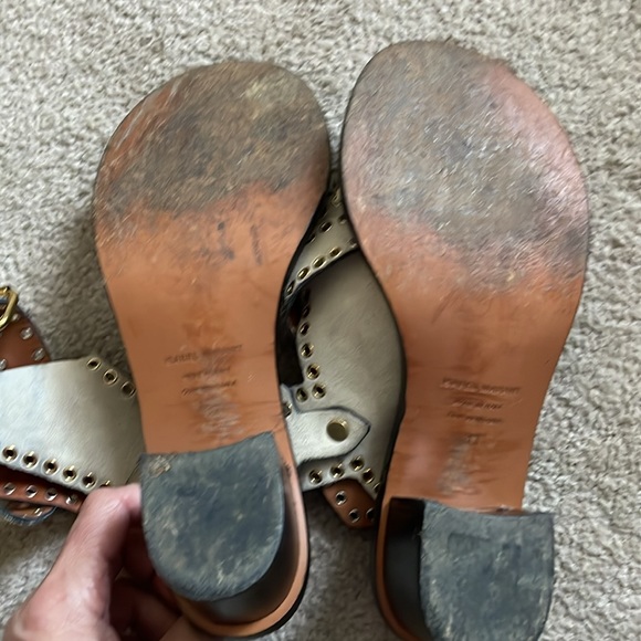 Isabel Marant Jaeryn Ivory suede sandals, size 37 or US 7. - Picture 12 of 14